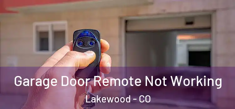  Garage Door Remote Not Working Lakewood - CO