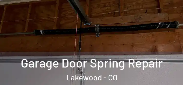  Garage Door Spring Repair Lakewood - CO